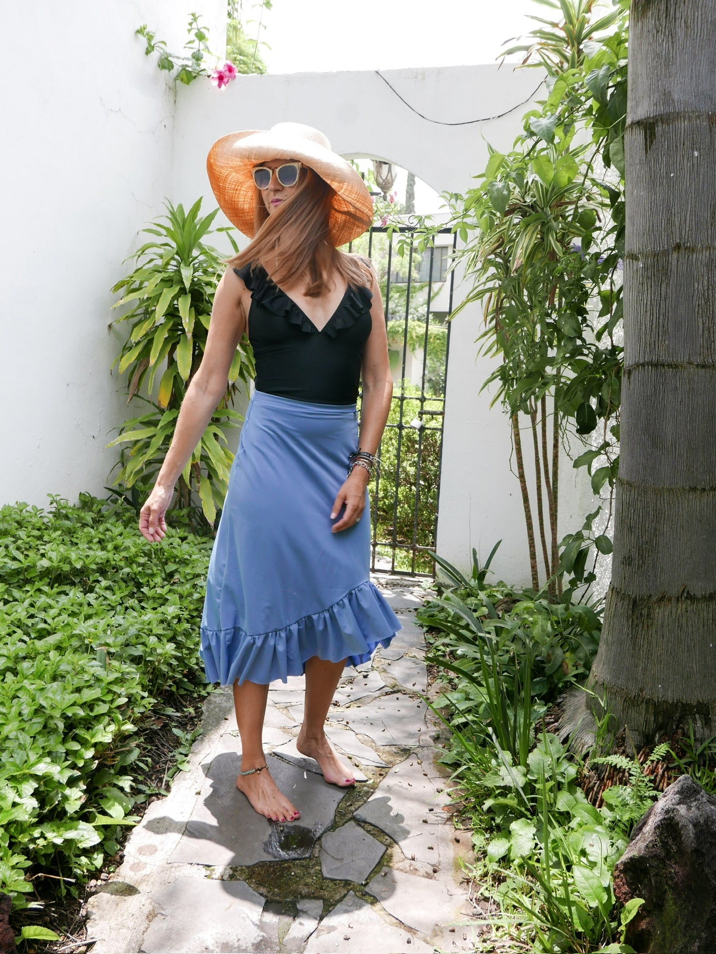 Falda Ana Color Azul