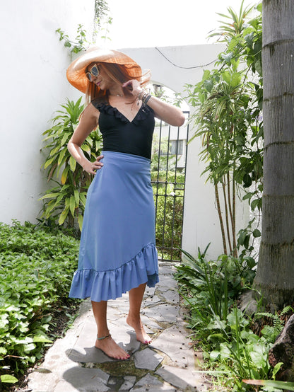 Falda Ana Color Azul
